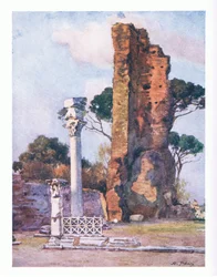 Basílica Flavia del Palatino, de Roma publicada por A & C Black Ltd, 1925